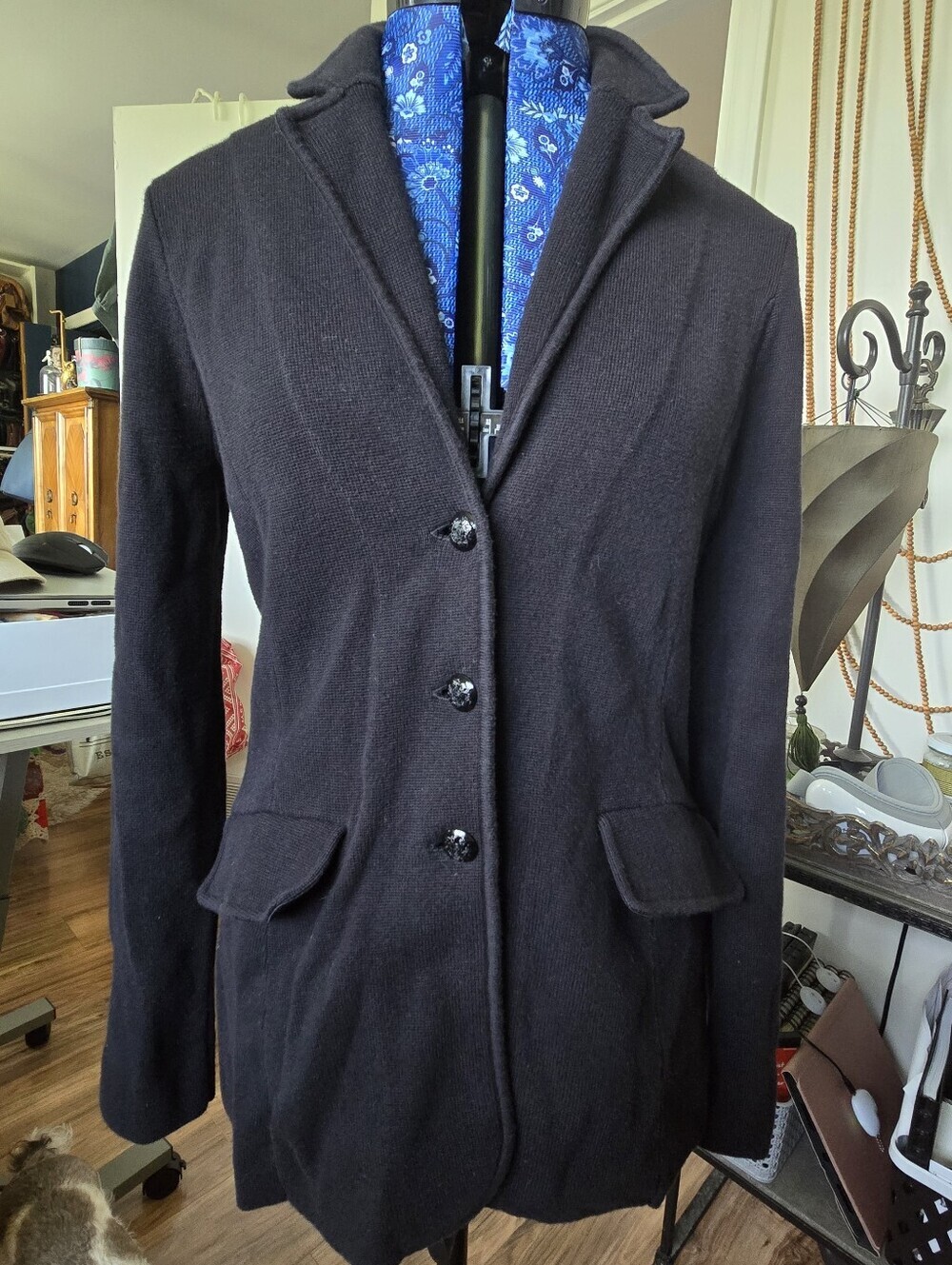 Lauren Ralph Lauren Combed Cotton Sweater Blazer